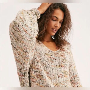 Free People Highlands Chunky- Knit Sweater